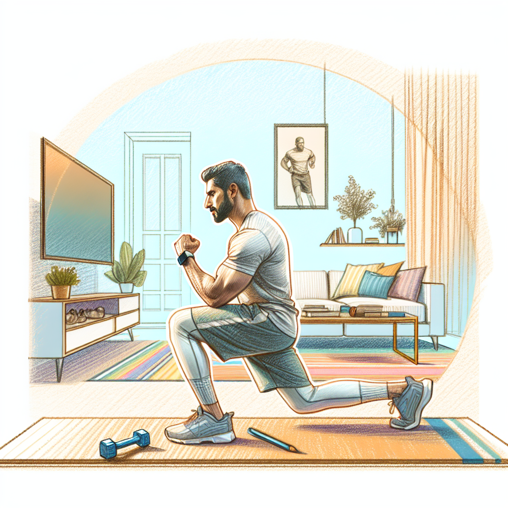 Colored-pencil illustration representing the topic: Fitness Training