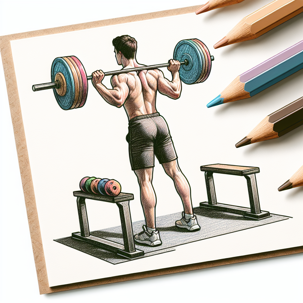 Colored-pencil illustration representing the topic: Fitness