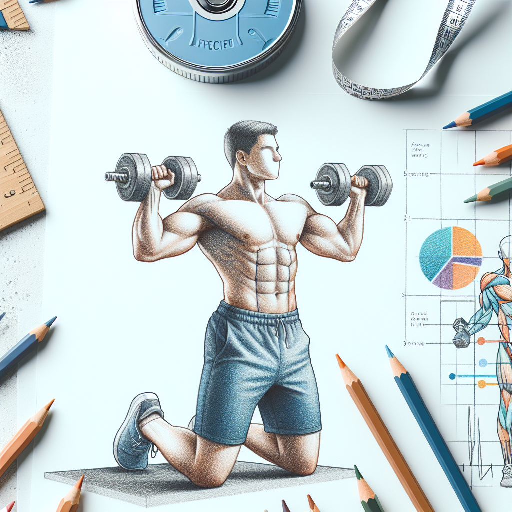 Colored-pencil illustration representing the topic: Fitness