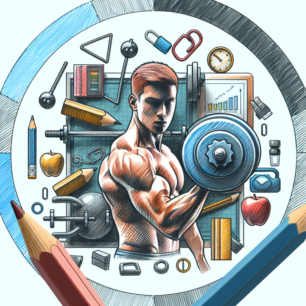 Colored-pencil illustration representing the topic: Fitness and Health