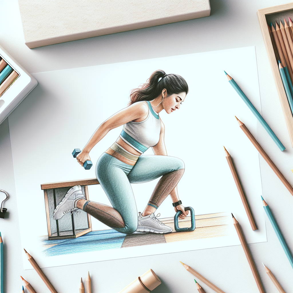 Colored-pencil illustration representing the topic: Fitness Guide