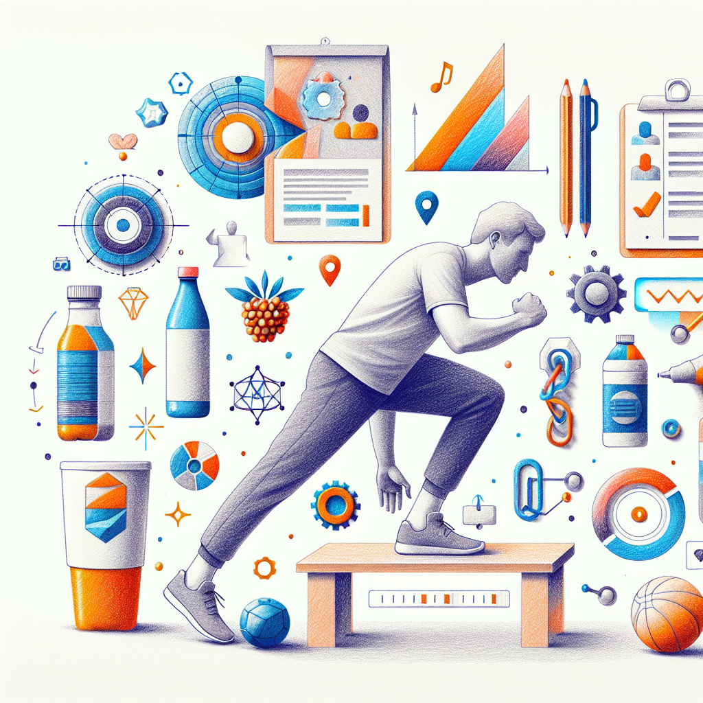 Colored-pencil illustration representing the topic: Home Fitness