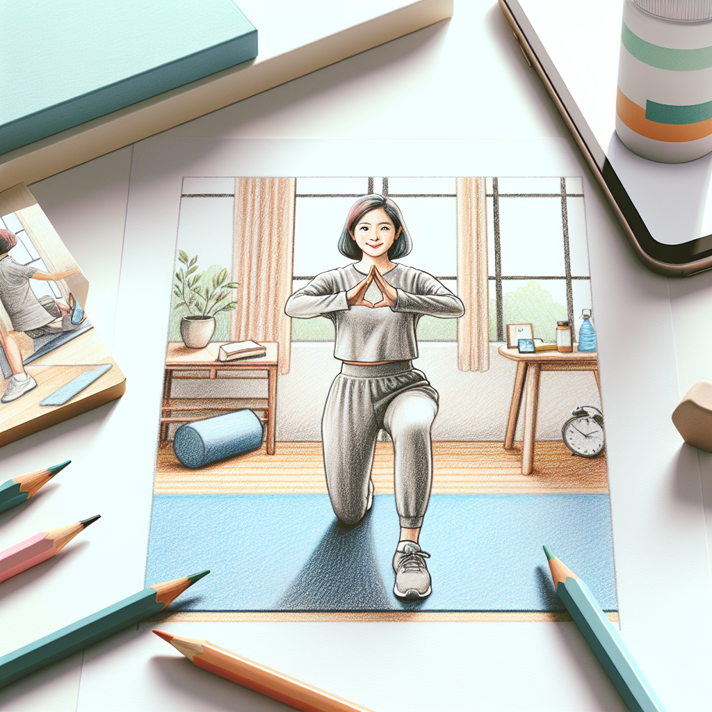 Colored-pencil illustration representing the topic: Fitness Training