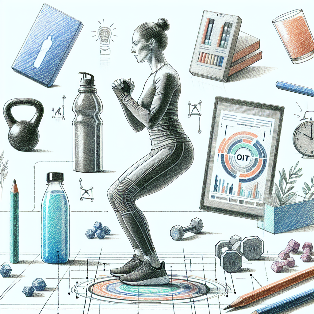 Colored-pencil illustration representing the topic: Fitness Strategies