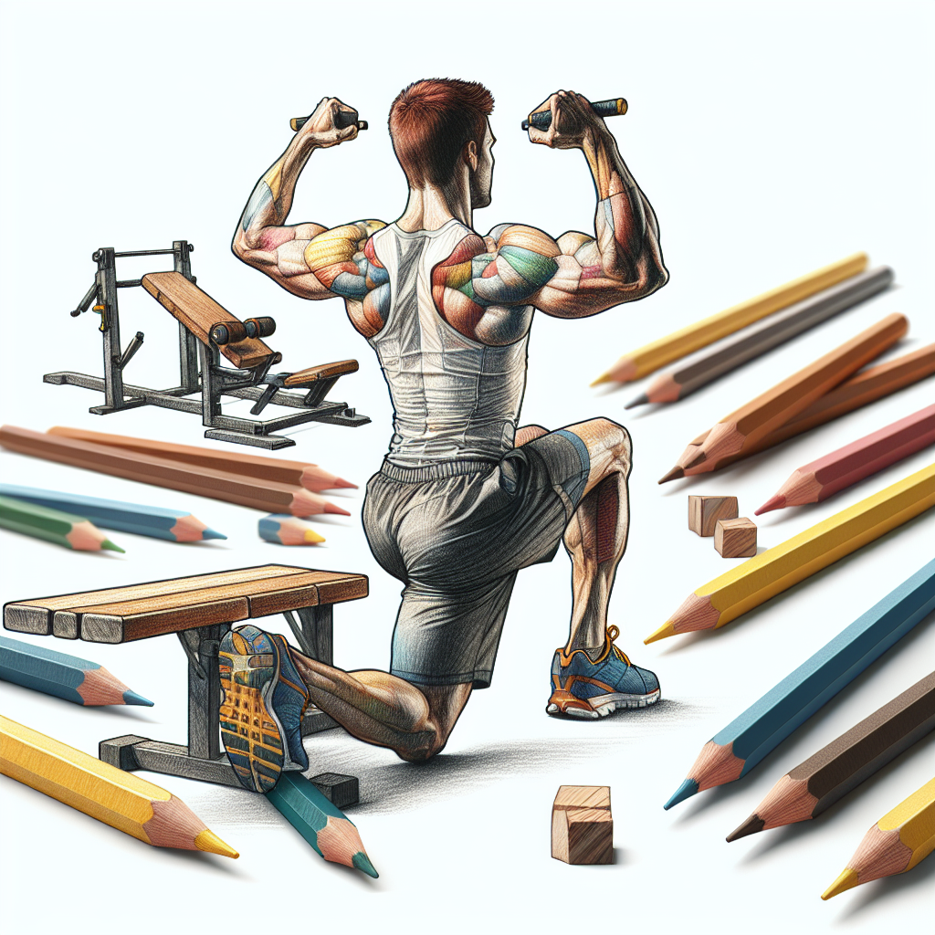 Colored-pencil illustration representing the topic: Fitness Training