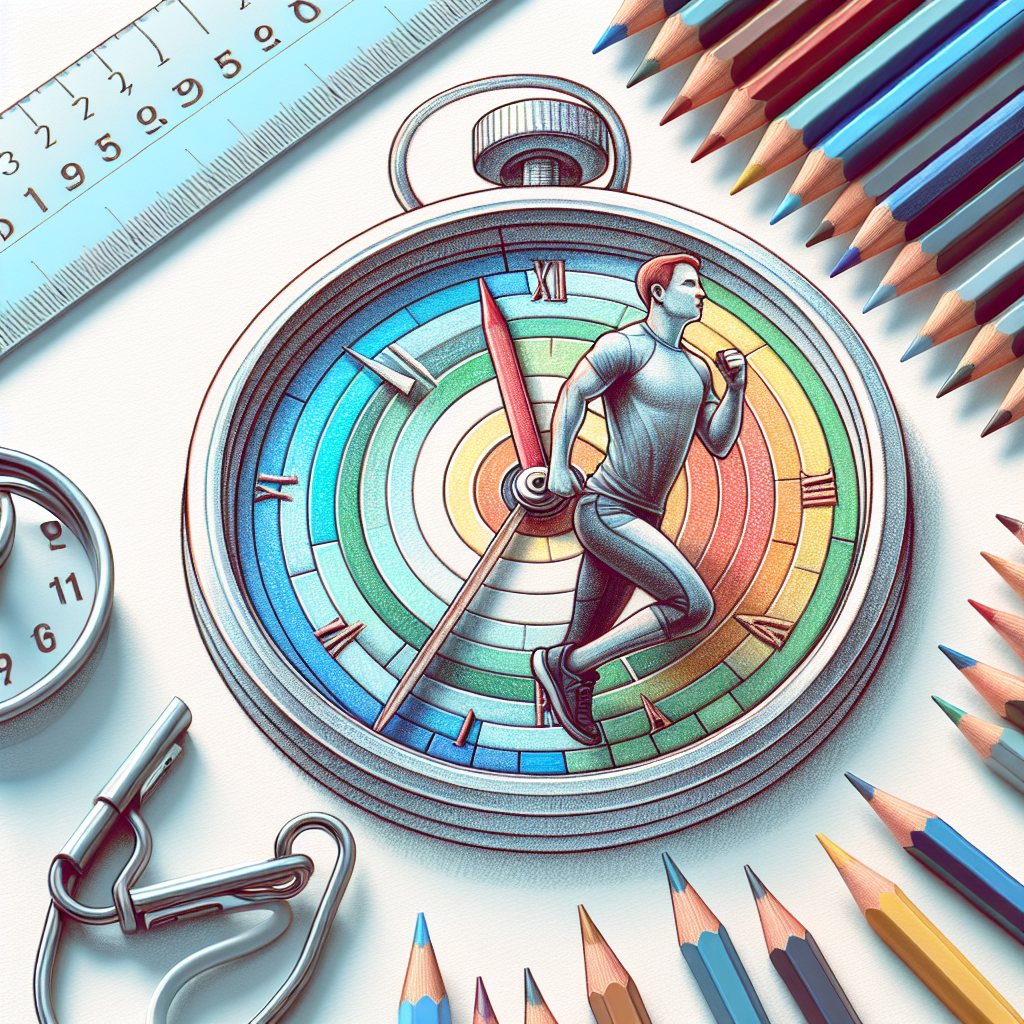 Colored-pencil illustration representing the topic: Fitness Tips