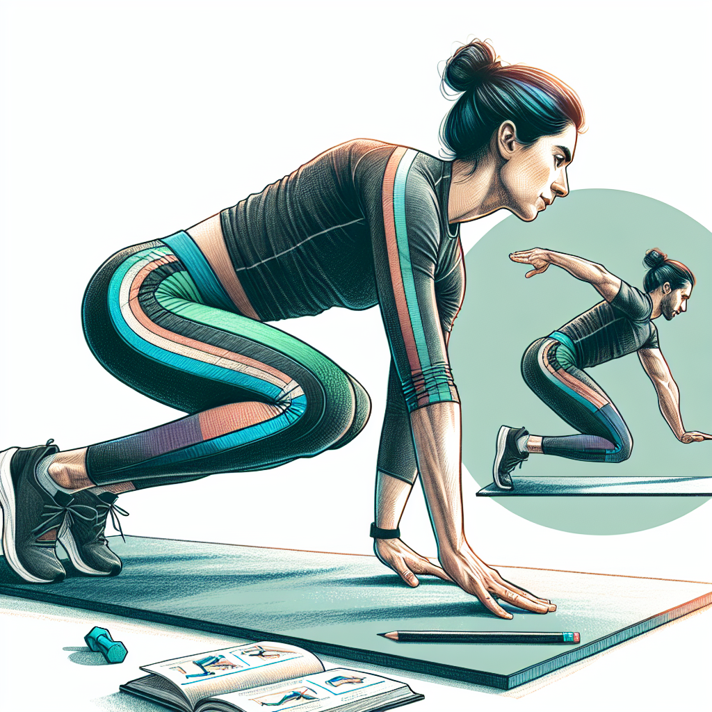 Colored-pencil illustration representing the topic: Fitness
