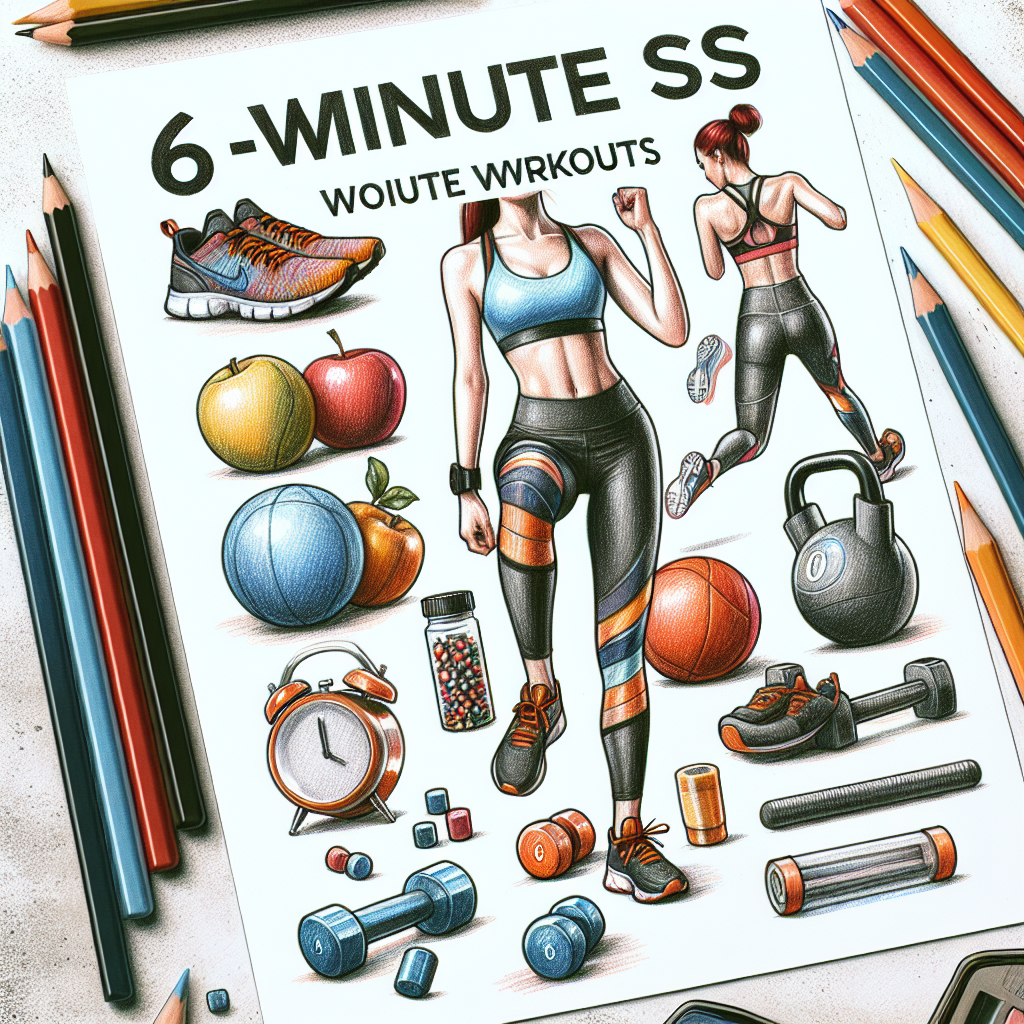 Colored-pencil illustration representing the topic: Fitness Tips