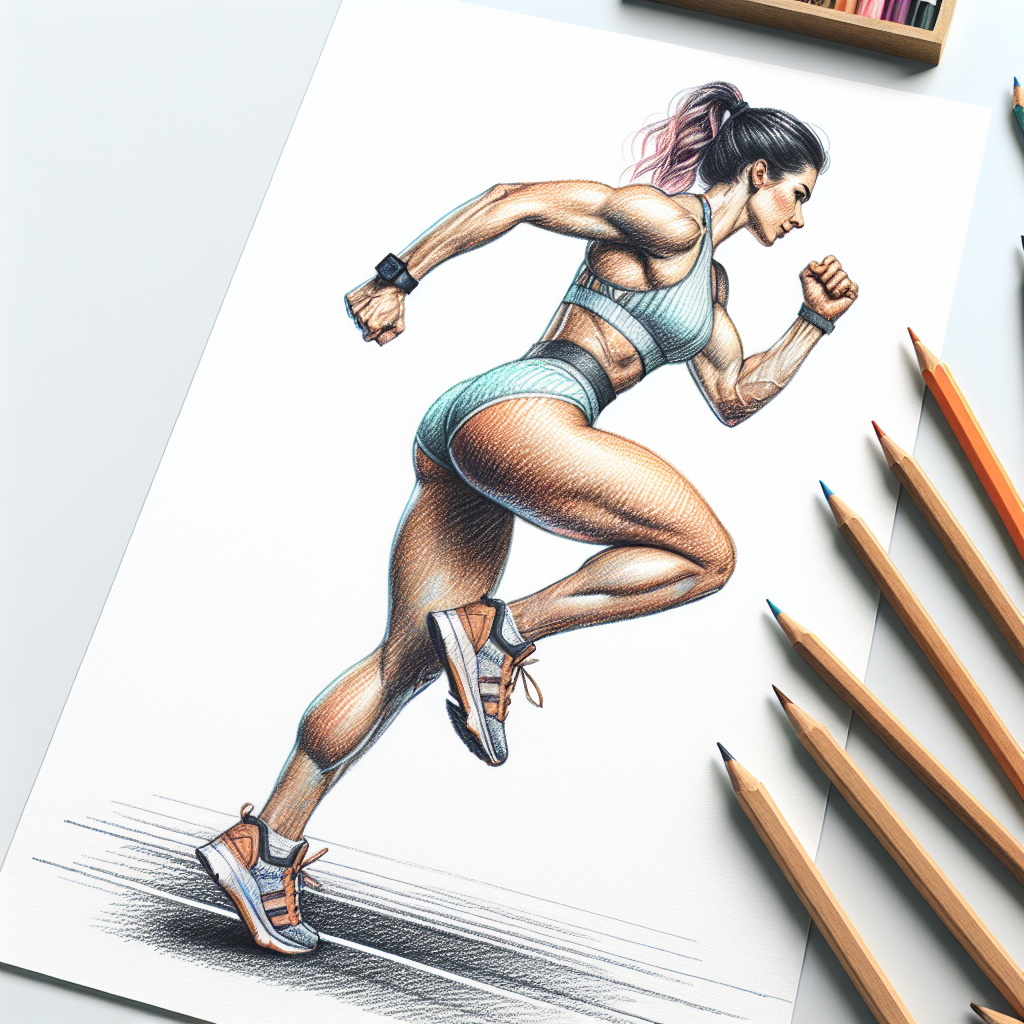 Colored-pencil illustration representing the topic: Fitness Strategies