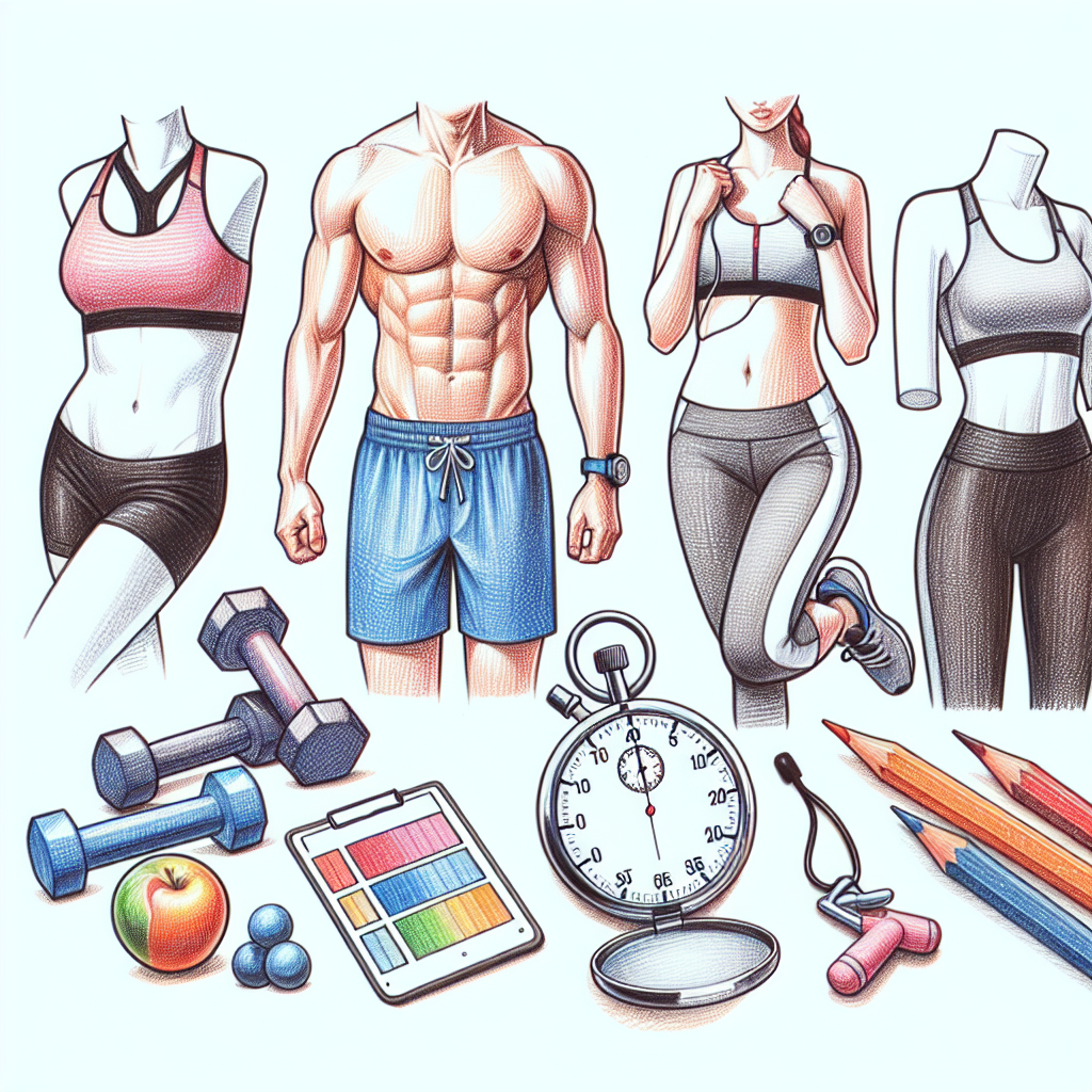 Colored-pencil illustration representing the topic: Weight Loss