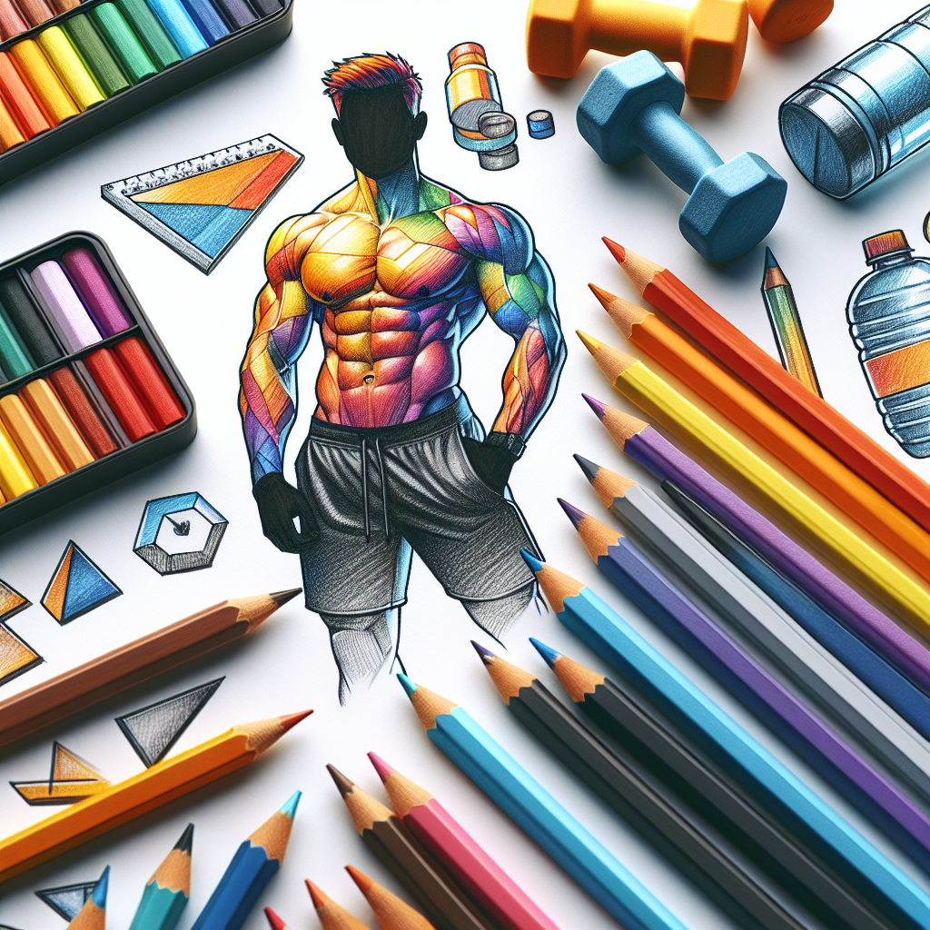 Colored-pencil illustration representing the topic: Fitness Programs