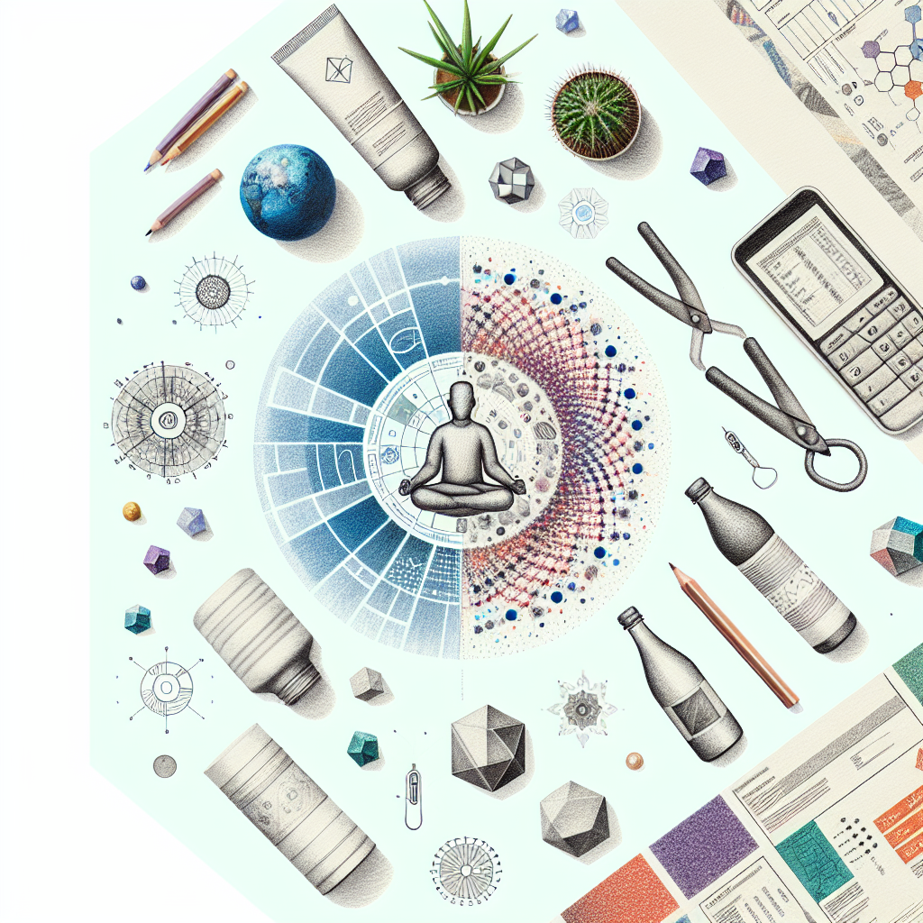 Colored-pencil illustration representing the topic: Home Fitness