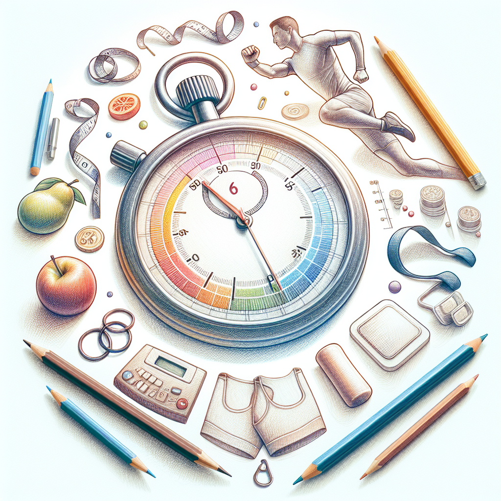 Colored-pencil illustration representing the topic: Fitness and Health