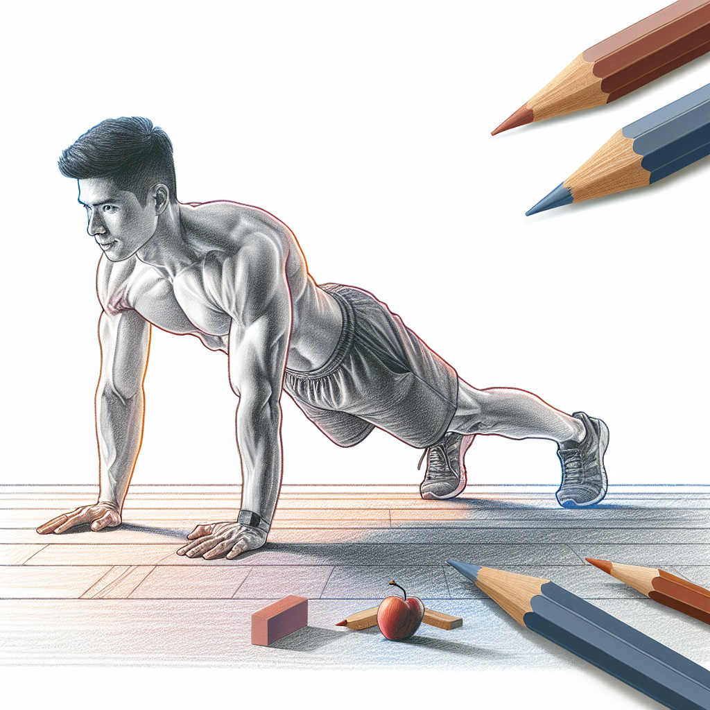 Colored-pencil illustration representing the topic: Fitness Strategies
