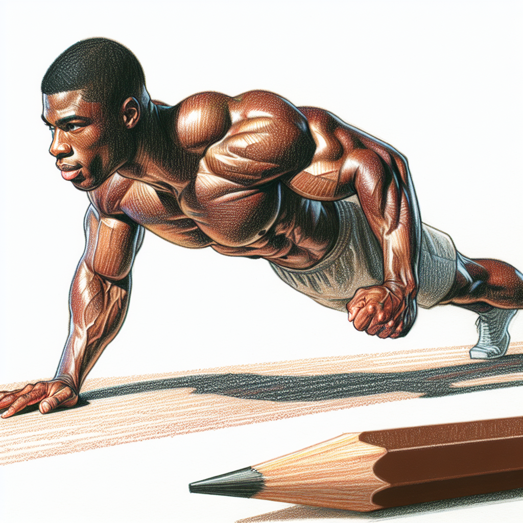 Colored-pencil illustration representing the topic: Fitness Training