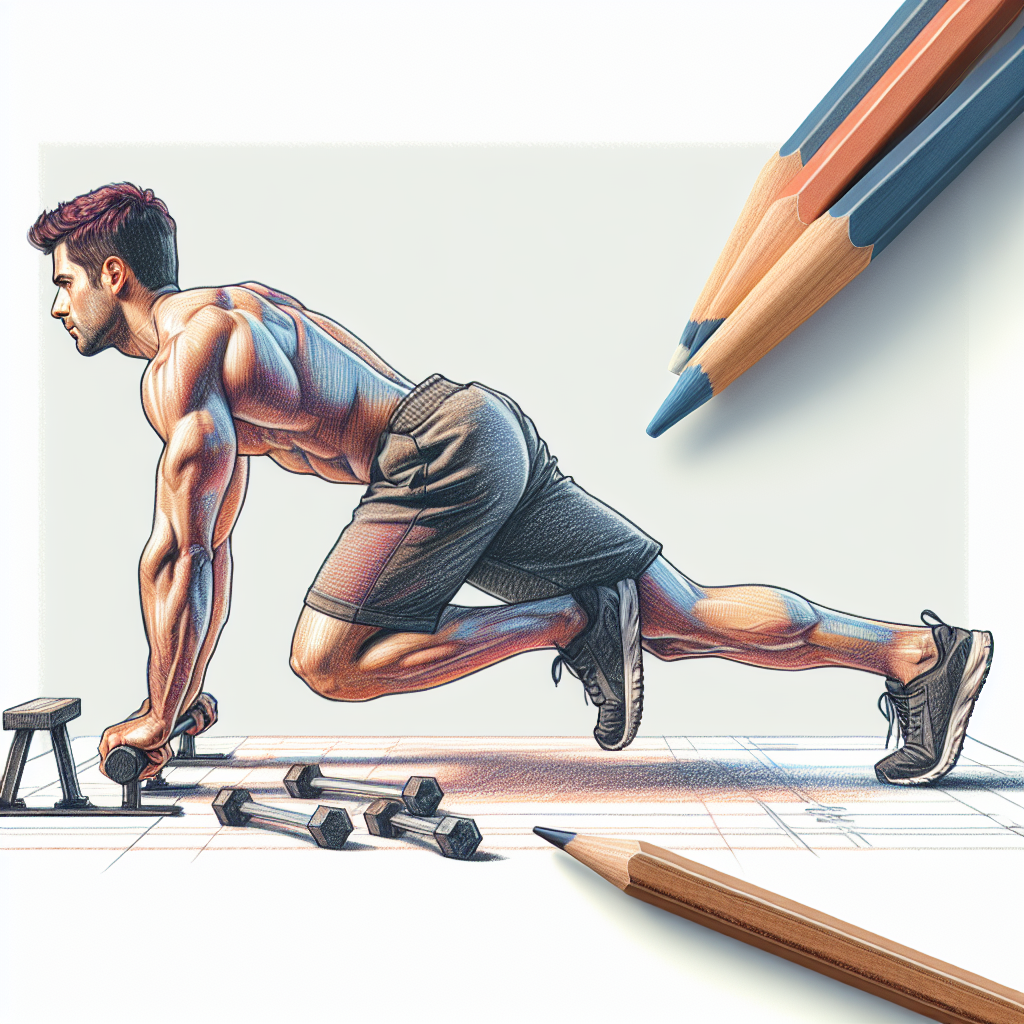 Colored-pencil illustration representing the topic: Fitness Workouts