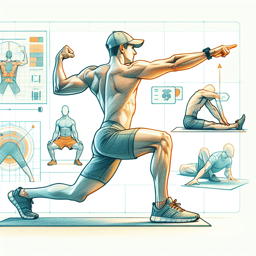 Colored-pencil illustration representing the topic: Home Fitness