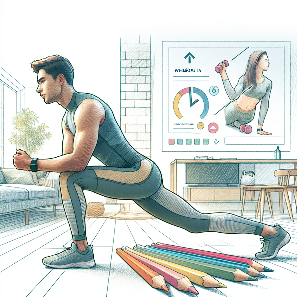 Colored-pencil illustration representing the topic: Fitness & Health