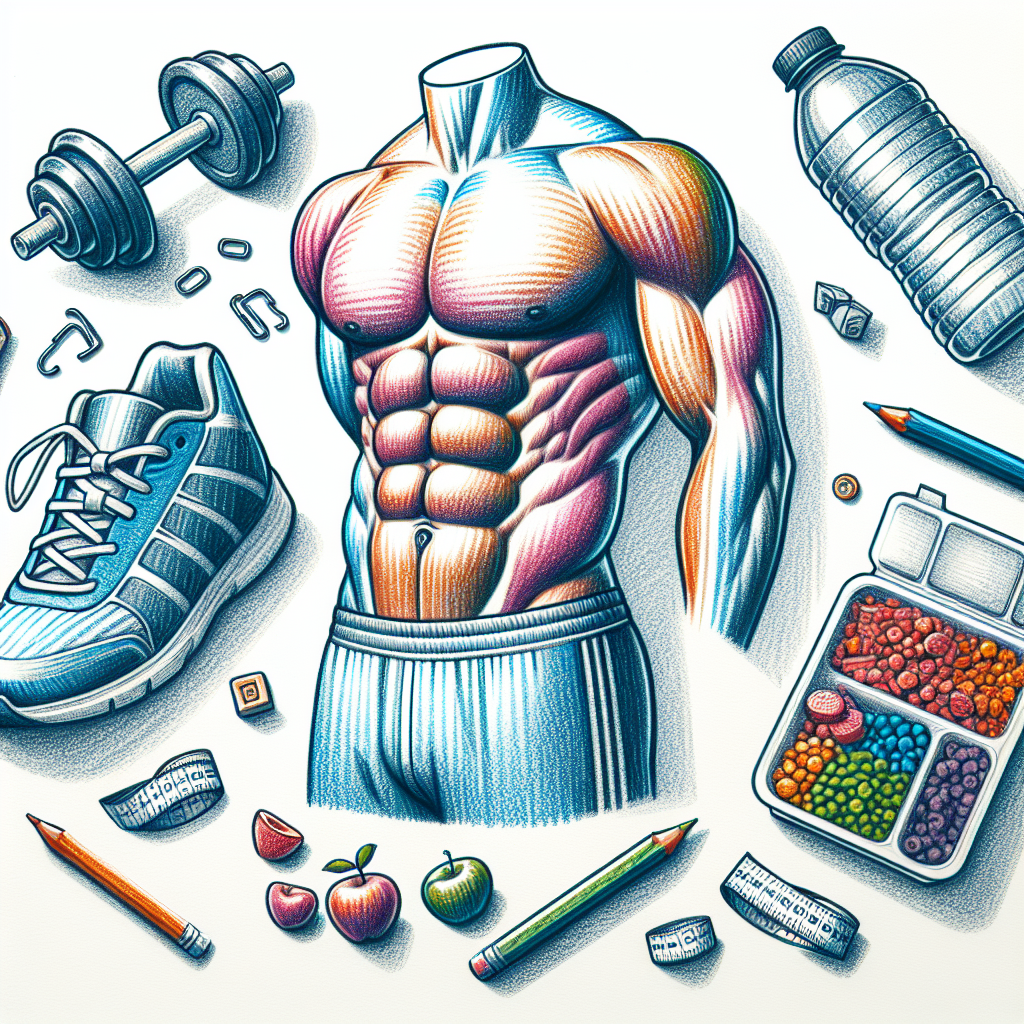 Colored-pencil illustration representing the topic: Fitness & Health