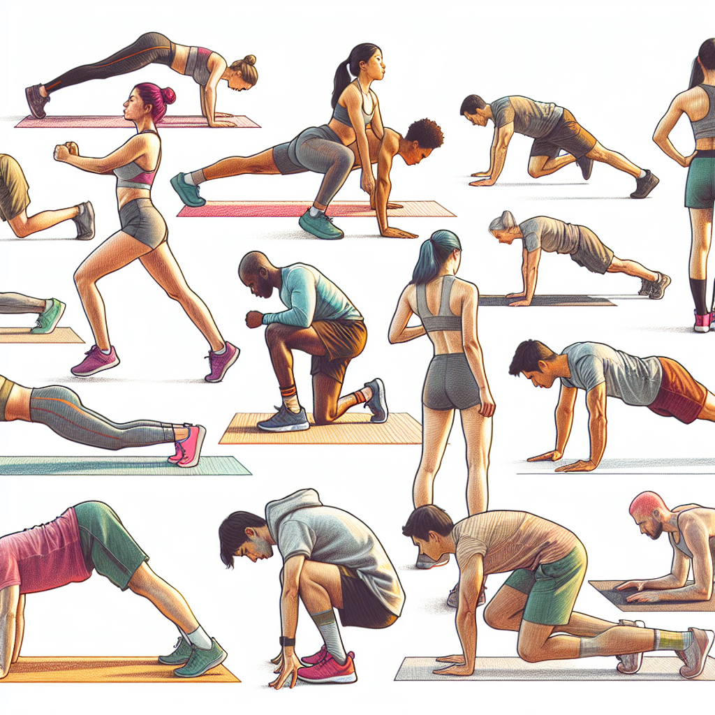 Colored-pencil illustration representing the topic: Fitness Workouts