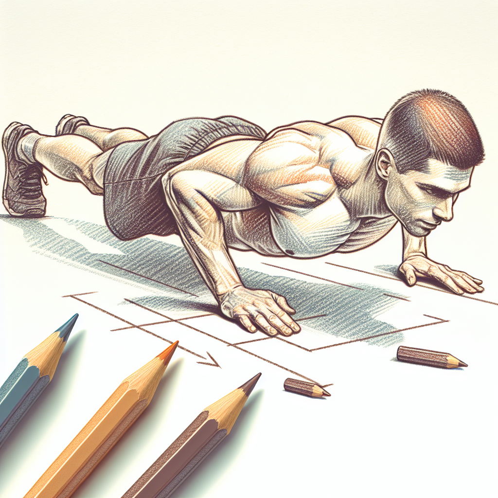 Colored-pencil illustration representing the topic: Fitness