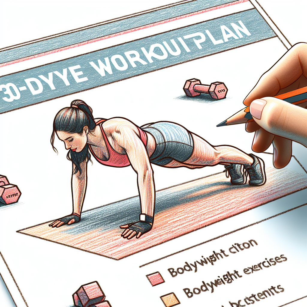 Colored-pencil illustration representing the topic: Fitness Programs