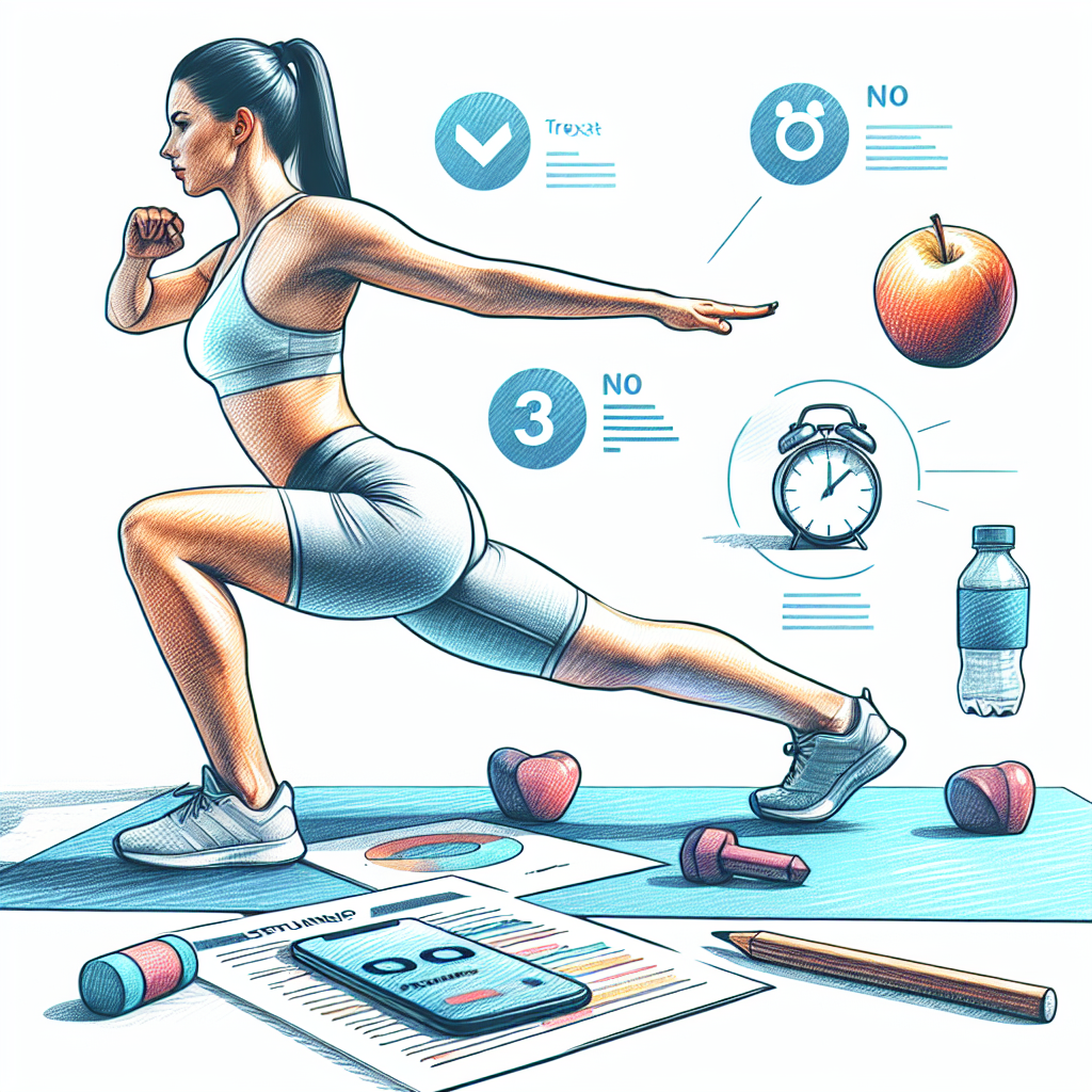 Colored-pencil illustration representing the topic: Fitness
