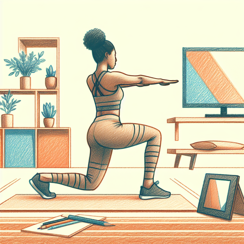 Colored-pencil illustration representing the topic: Fitness
