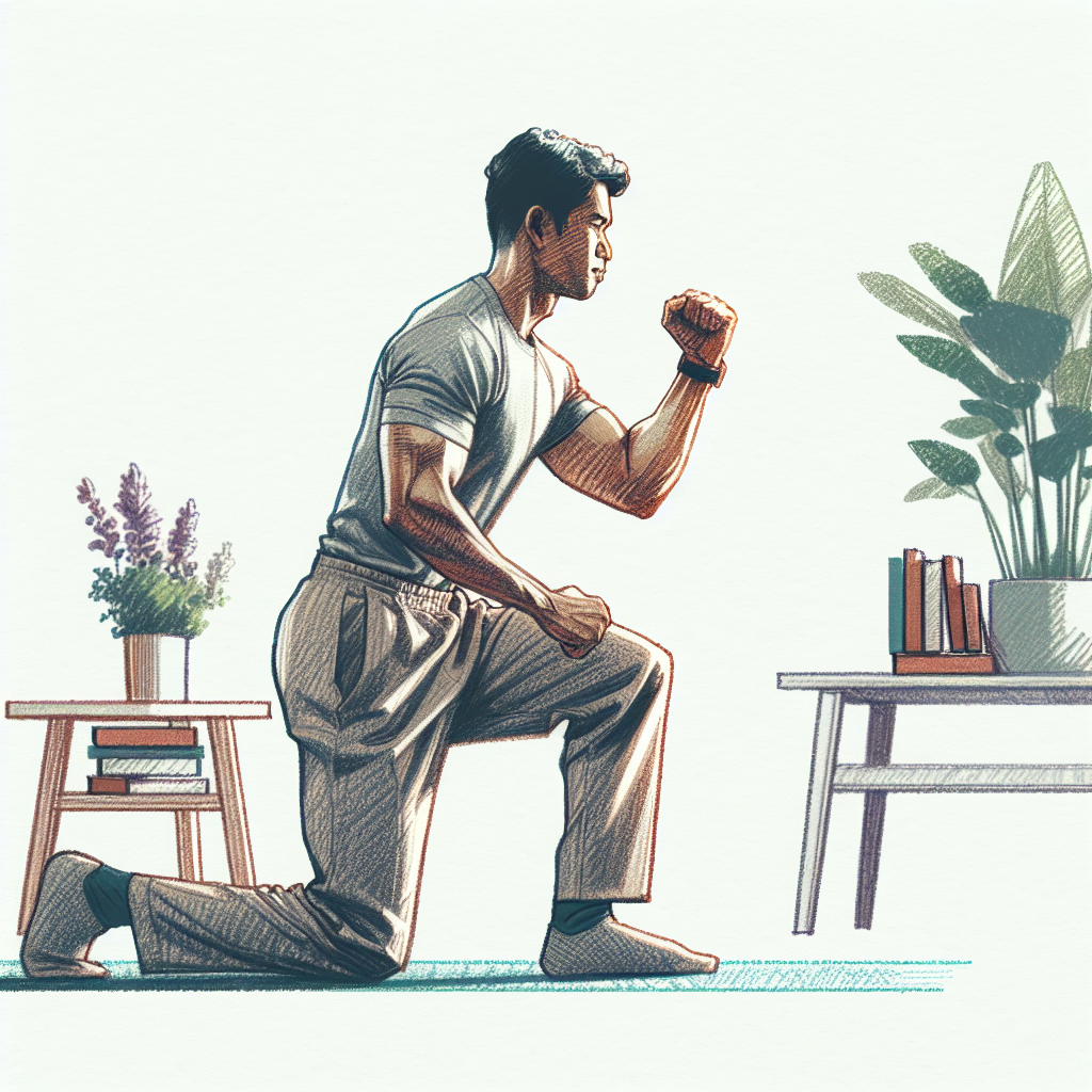 Colored-pencil illustration representing the topic: Fitness