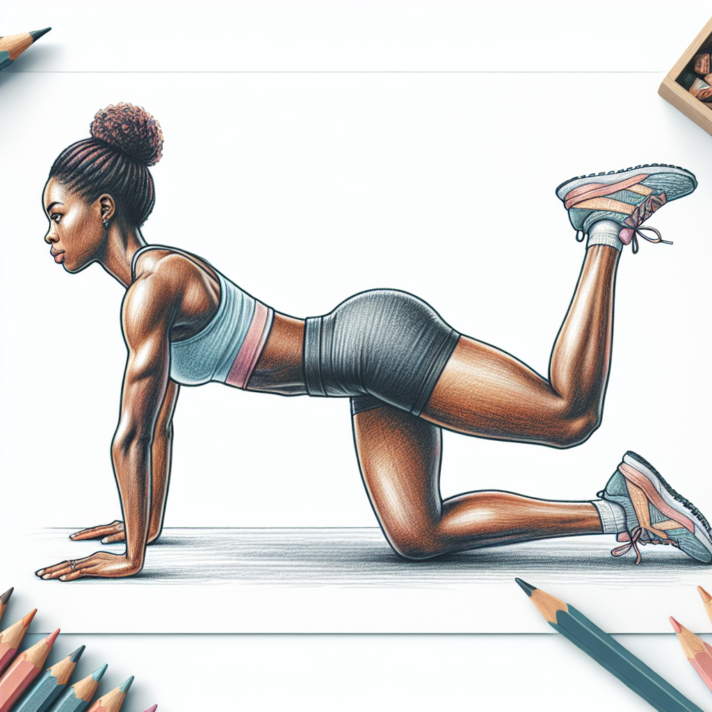 Colored-pencil illustration representing the topic: Home Workouts