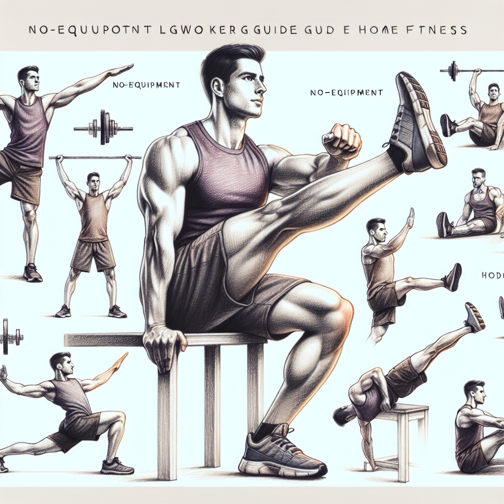 Colored-pencil illustration representing the topic: Home Workouts
