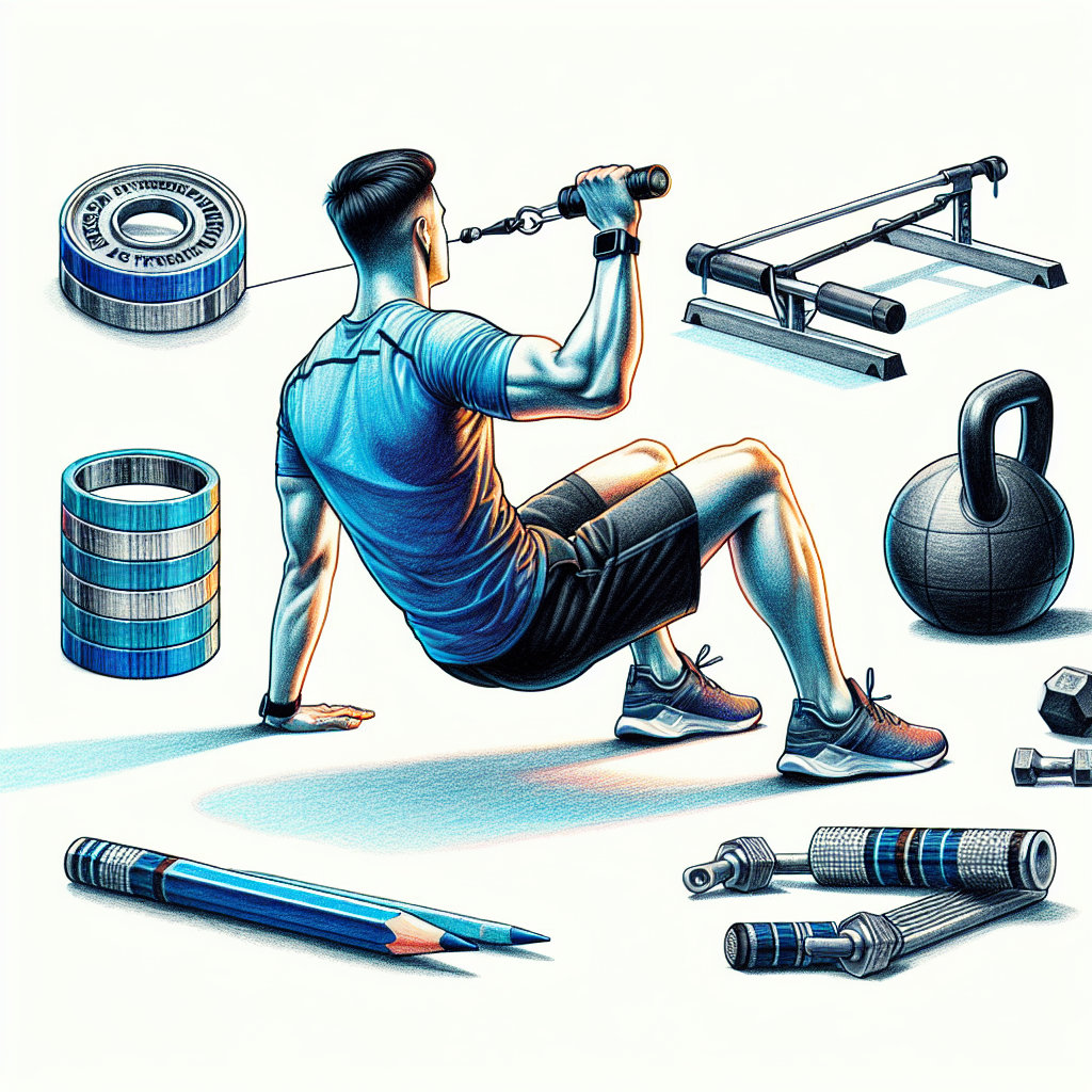 Colored-pencil illustration representing the topic: Home Workouts
