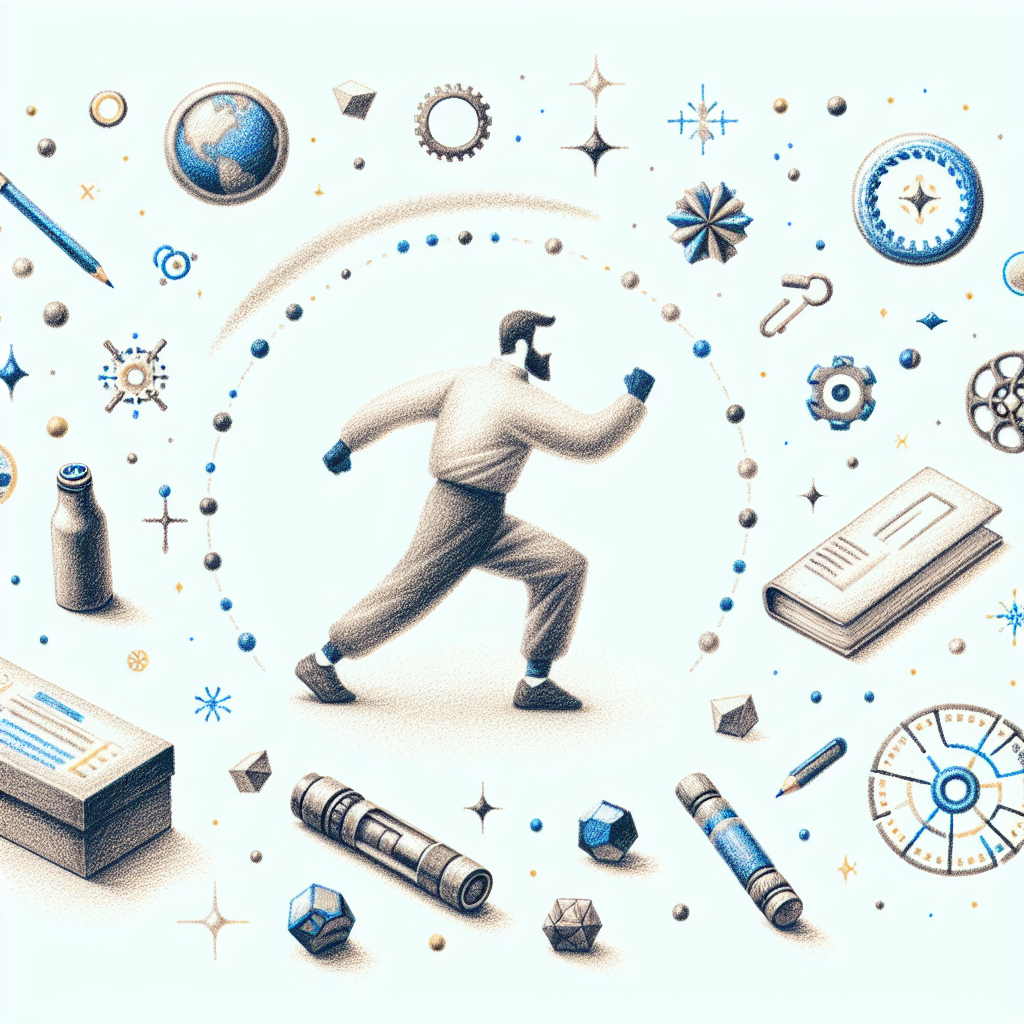 Colored-pencil illustration representing the topic: Home Workouts