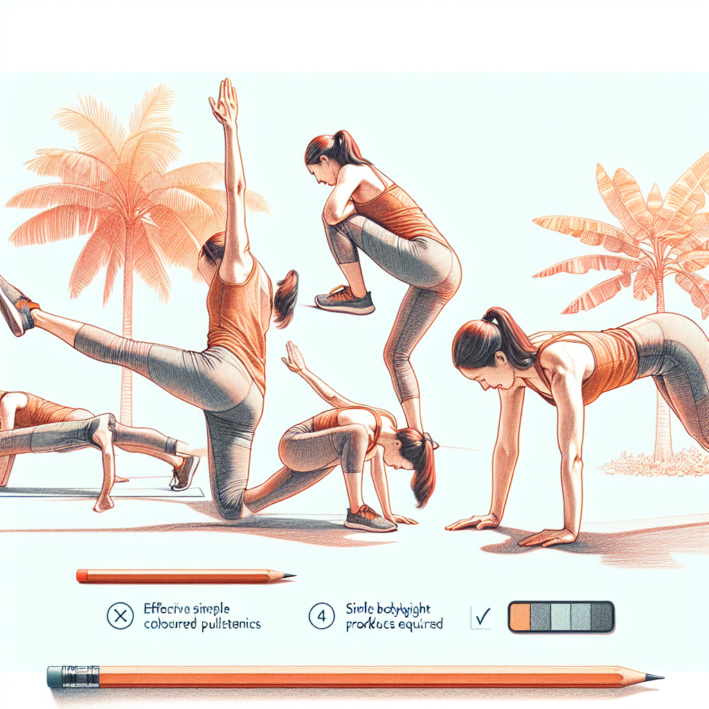 Colored-pencil illustration representing the topic: Fitness Training