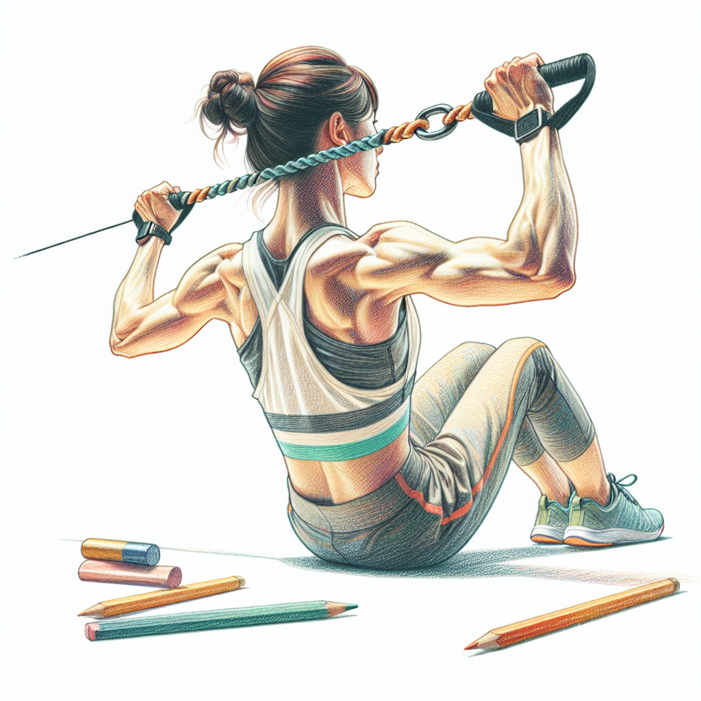 Colored-pencil illustration representing the topic: Fitness Training