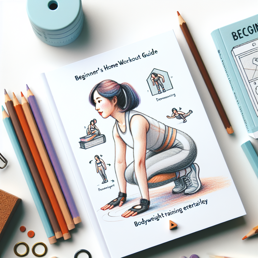 Colored-pencil illustration representing the topic: Home Fitness