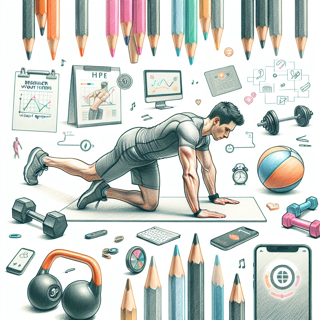 Colored-pencil illustration representing the topic: Fitness Plans