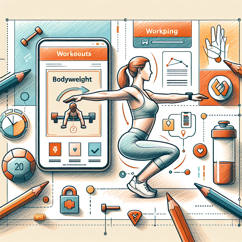 Colored-pencil illustration representing the topic: Fitness Apps