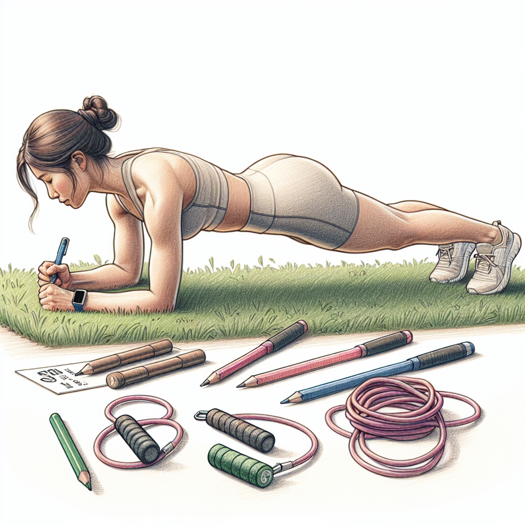Colored-pencil illustration representing the topic: Fitness Tips