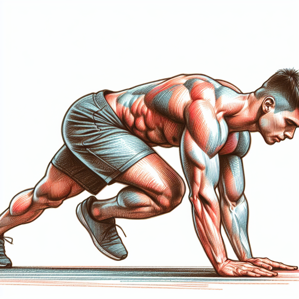 Colored-pencil illustration representing the topic: Fitness