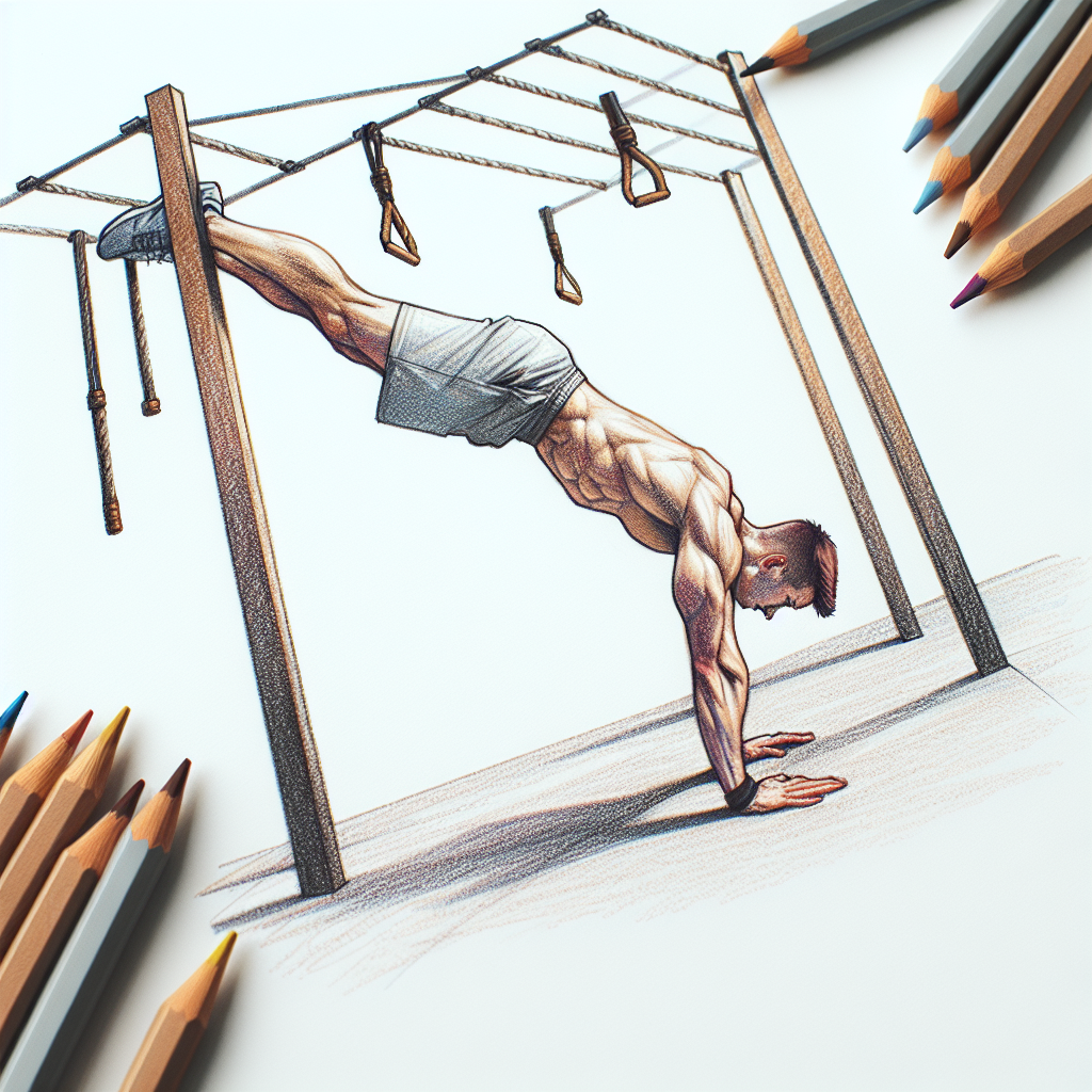 Colored-pencil illustration representing the topic: Fitness Training