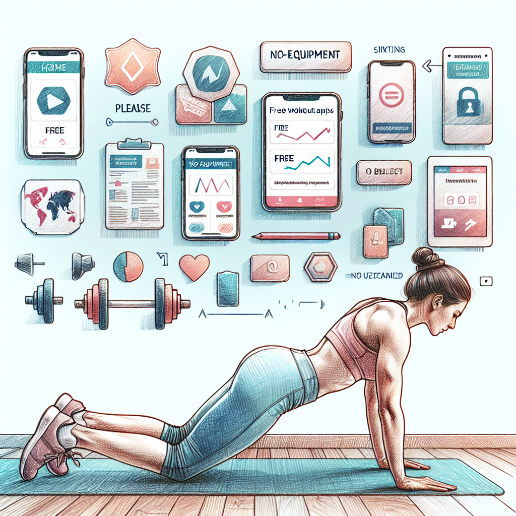 Colored-pencil illustration representing the topic: Fitness Apps