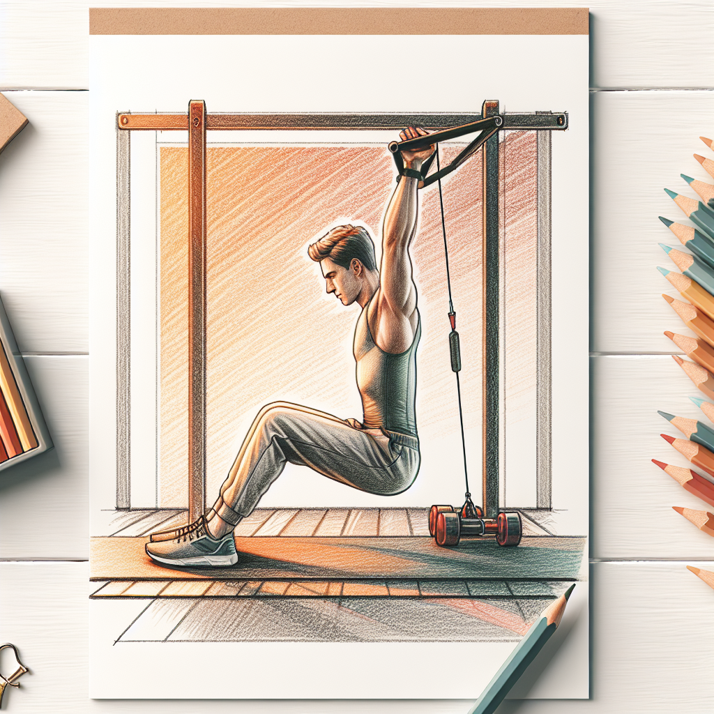 Colored-pencil illustration representing the topic: Fitness Tips