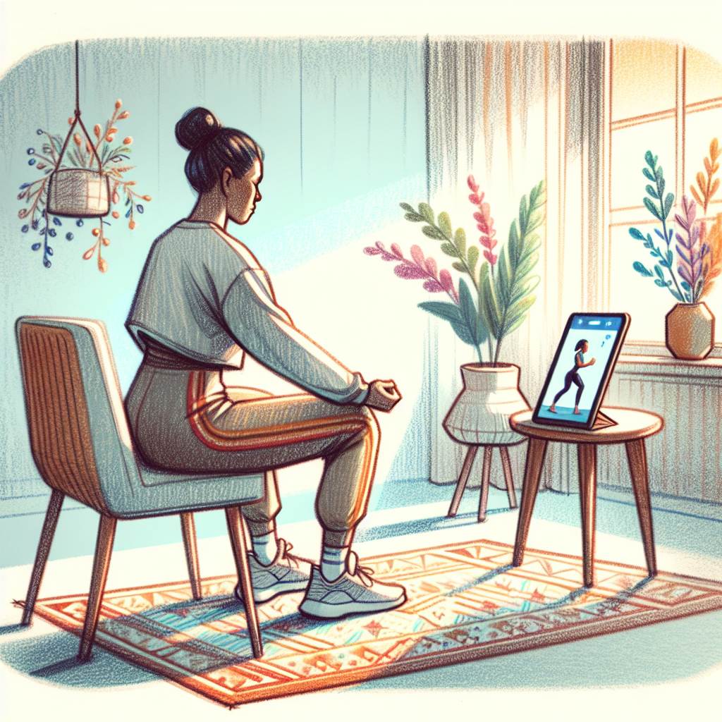 Colored-pencil illustration representing the topic: Fitness and Health