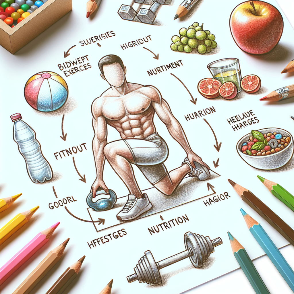 Colored-pencil illustration representing the topic: Weight Loss