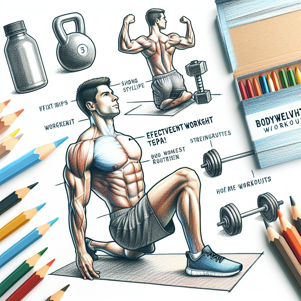 Colored-pencil illustration representing the topic: Fitness
