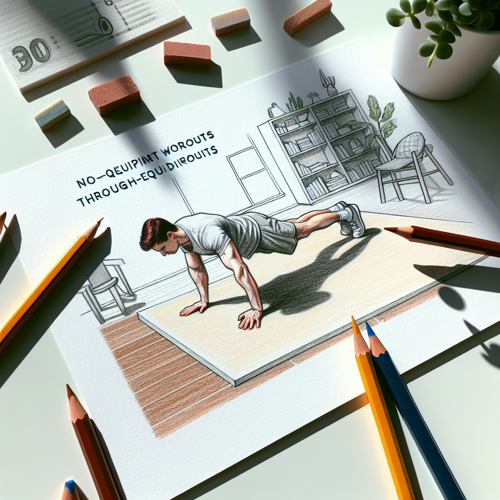 Colored-pencil illustration representing the topic: Fitness Training