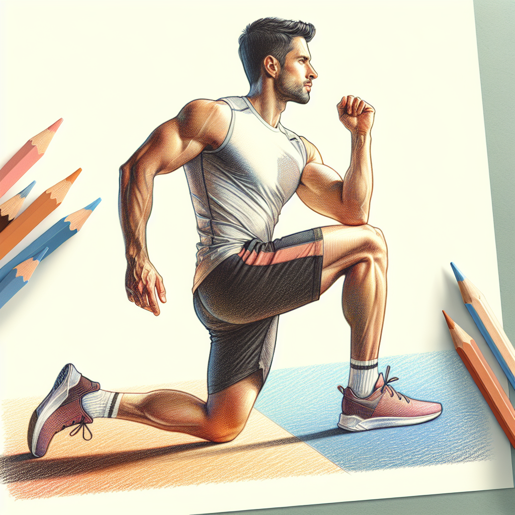 Colored-pencil illustration representing the topic: Fitness Workouts