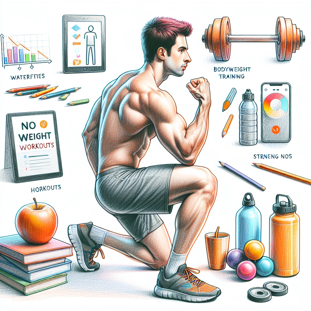 Colored-pencil illustration representing the topic: Fitness Training