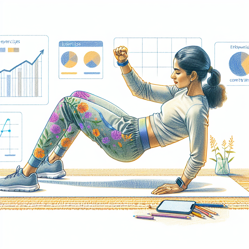 Colored-pencil illustration representing the topic: Home Workouts